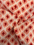 Handblock Printed Azofree dye cotton - Peach (2.4m)