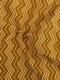 Hand Sreen Printed Azofree dye cotton - Muted Mustard (2.5m)