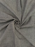 Handwoven Checkered Fabric - Black (1.5m)
