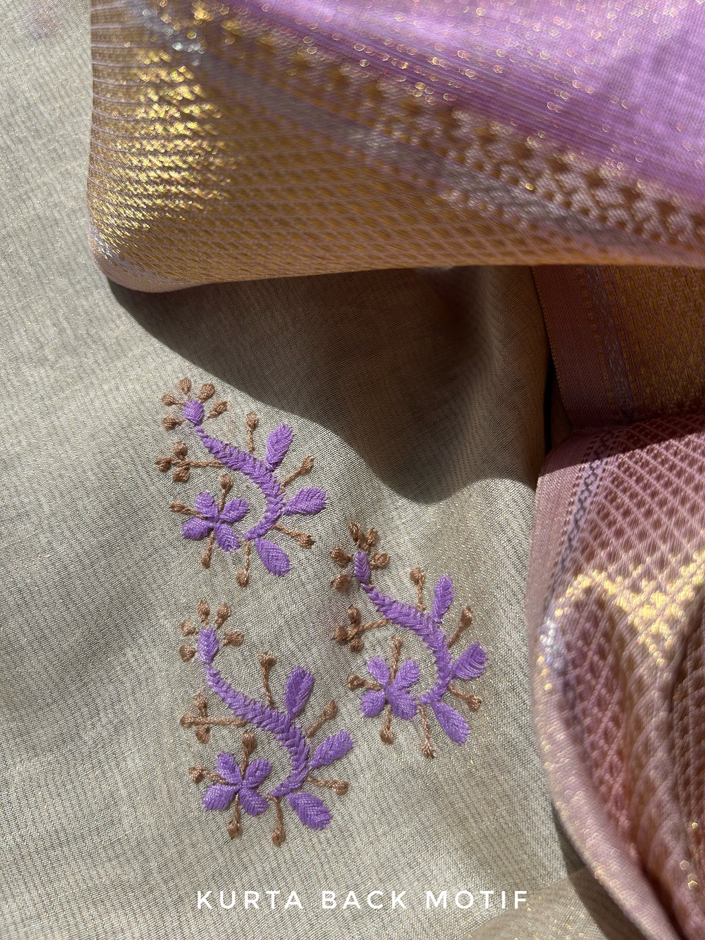 Handwoven Chikankari Work Maheshwari Set