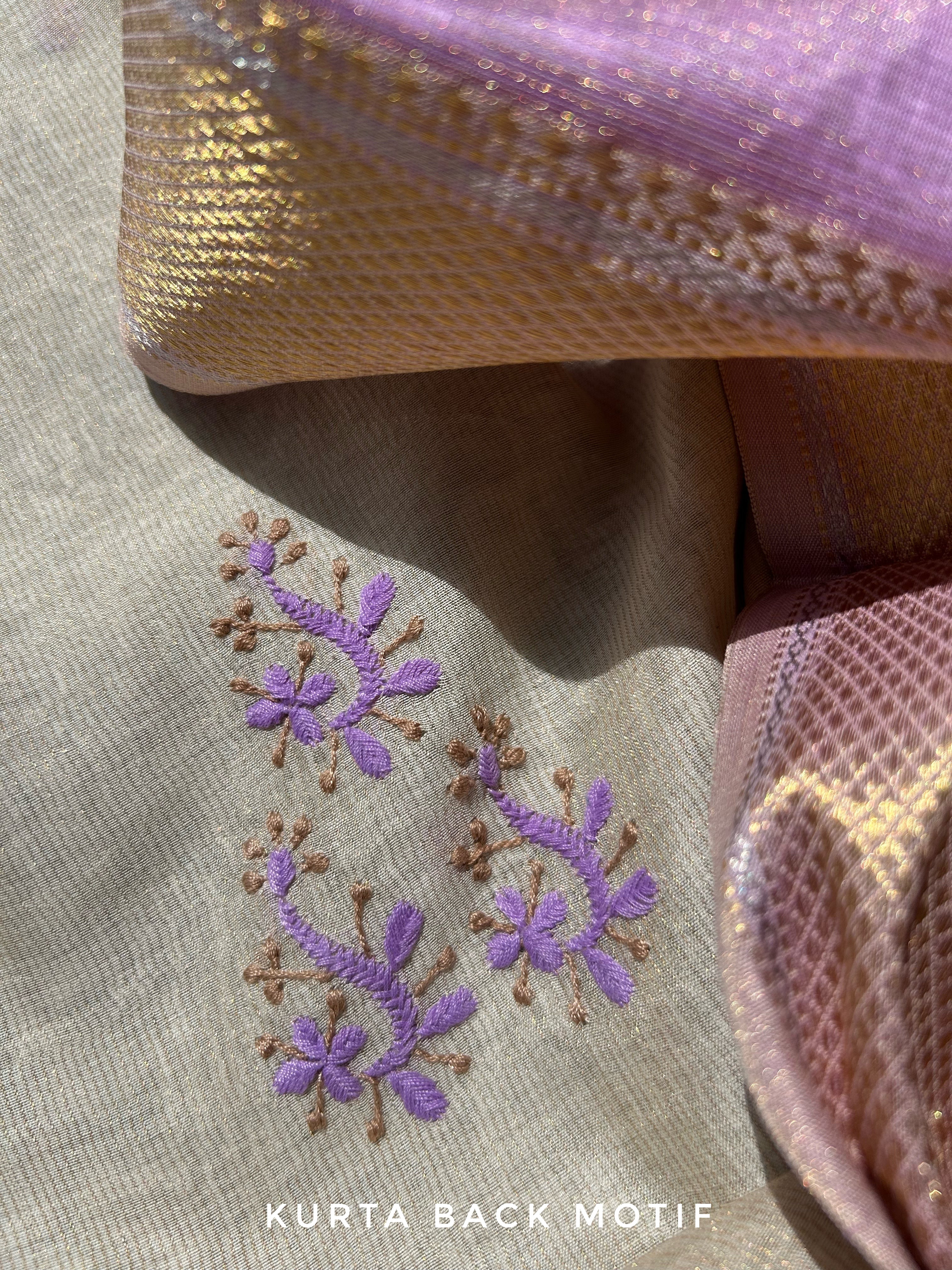 Handwoven Chikankari Work Maheshwari Set