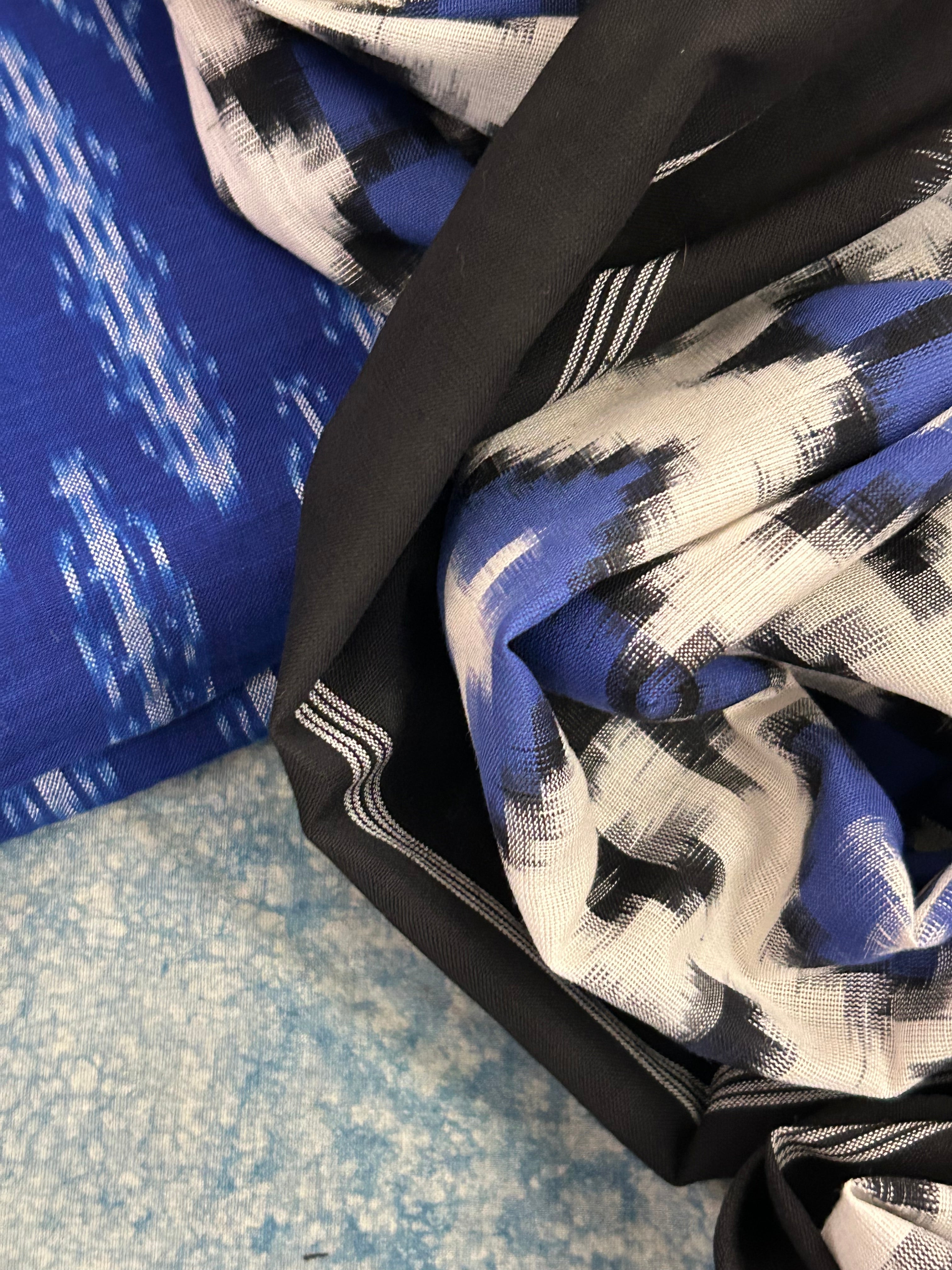 Handwoven Ikat Kurta Telia Dupatta Set