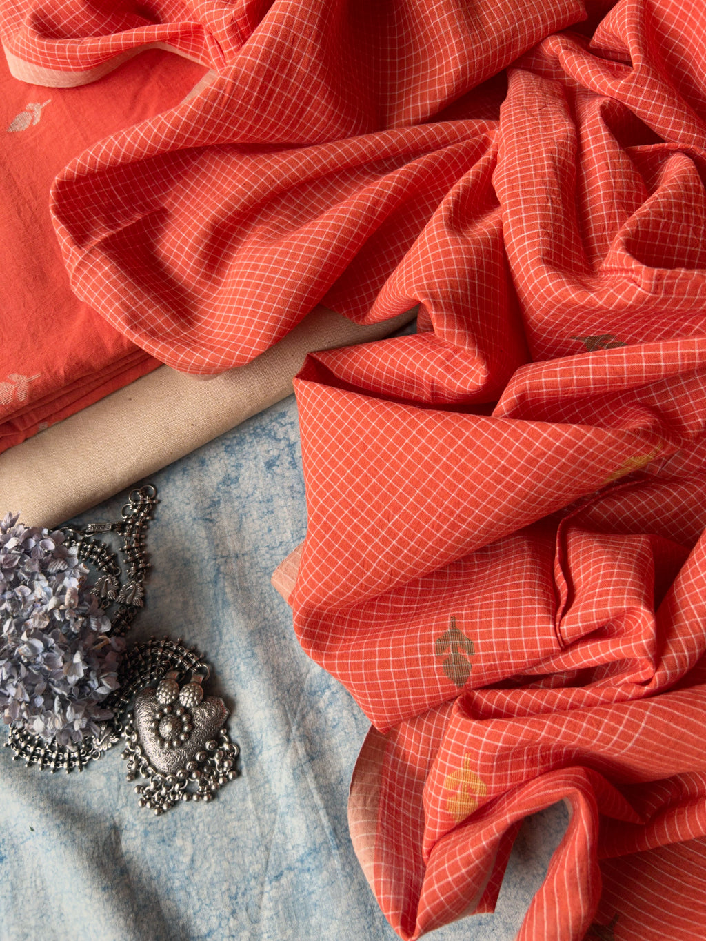 Avani - Handwoven Bengal Jamdani Kurta Dupatta set
