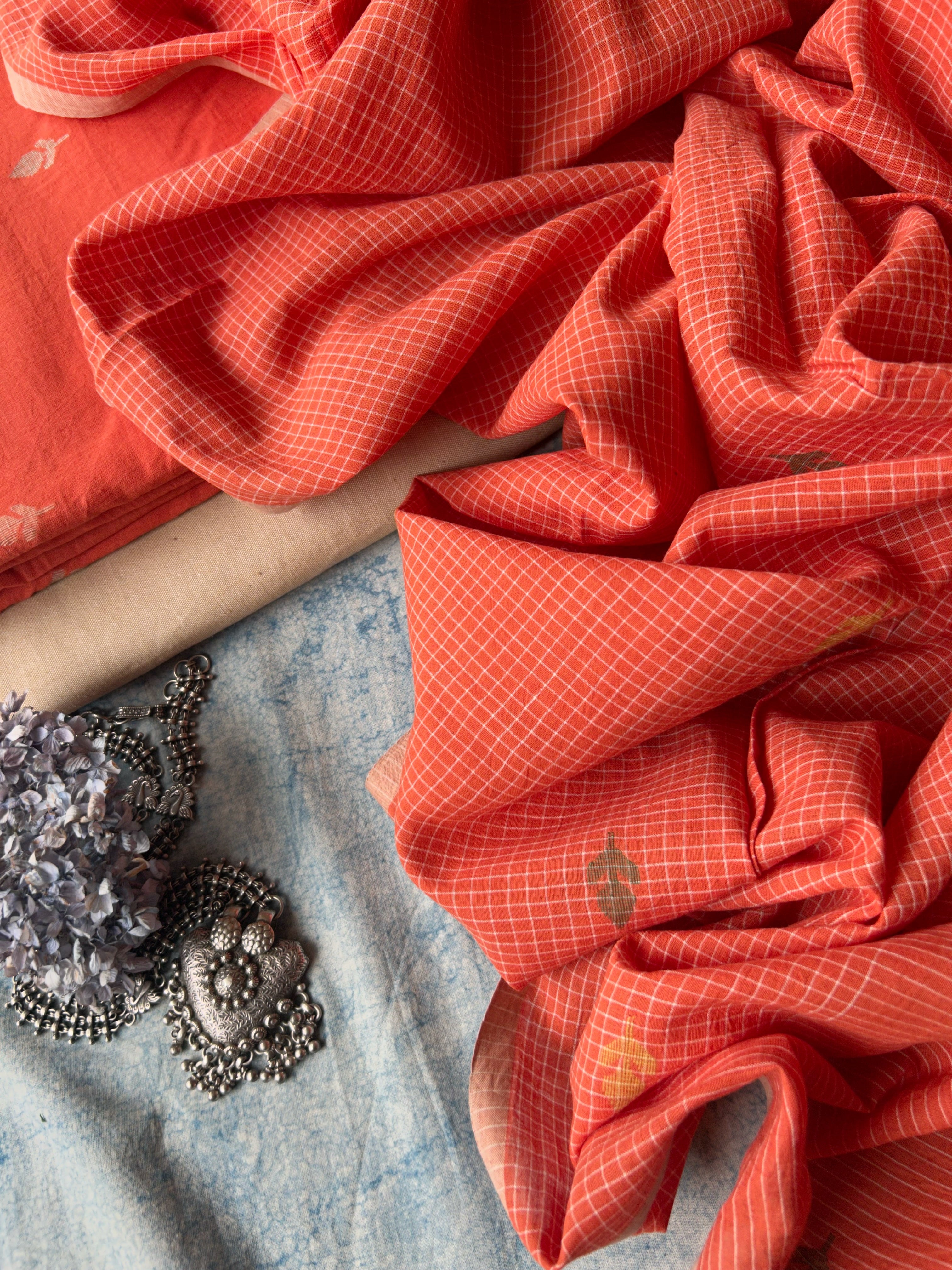 Avani - Handwoven Bengal Jamdani Kurta Dupatta set