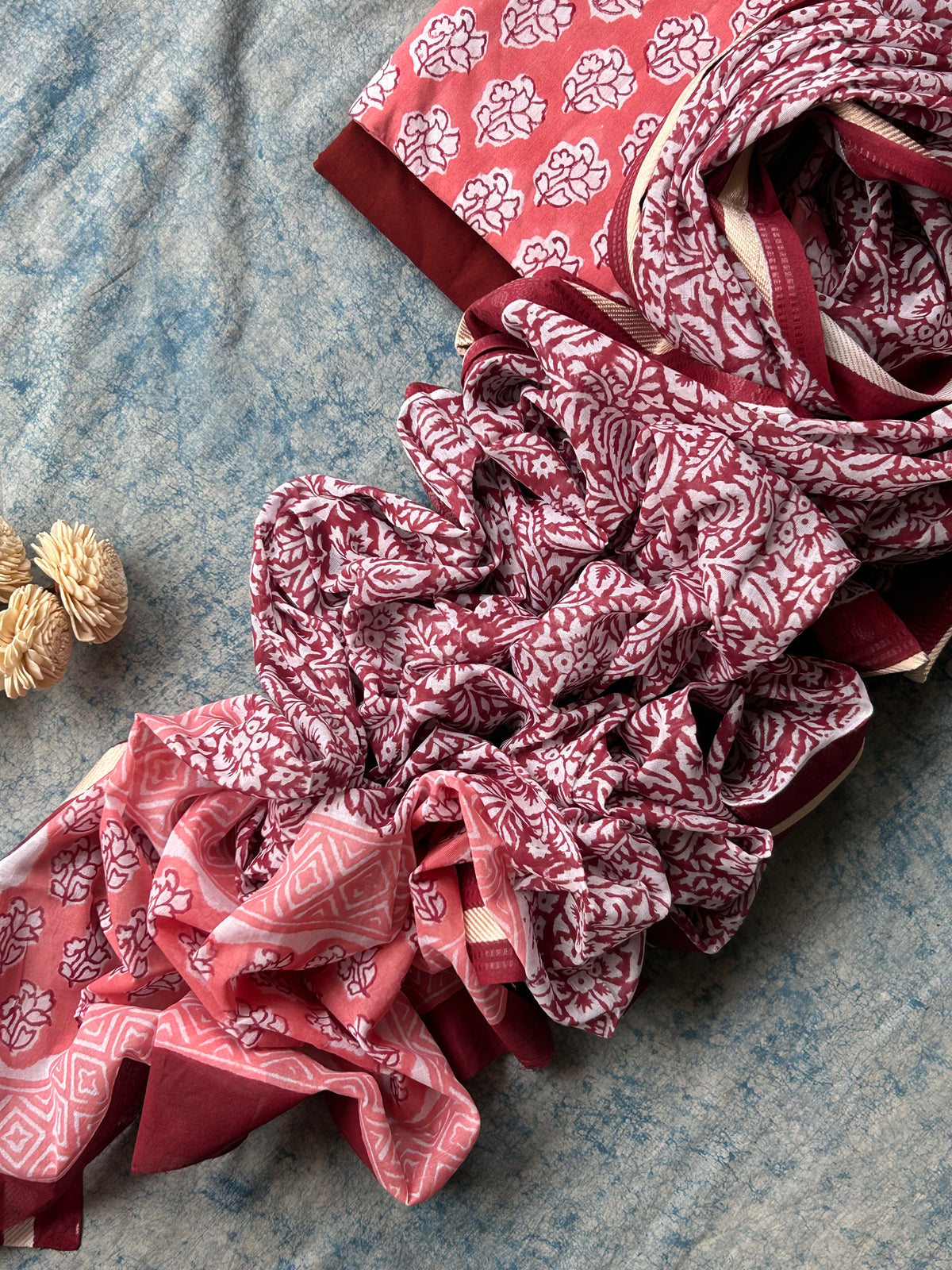Handblock Azo-free Dye Cotton Suit Set