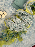 Handwoven Handblock Printed Set - Turquoise