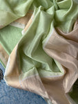 Handwoven Maheshwari Kurta Dupatta Set - Pastel Green