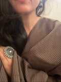 Handwoven 2.5m Fabric - Brown