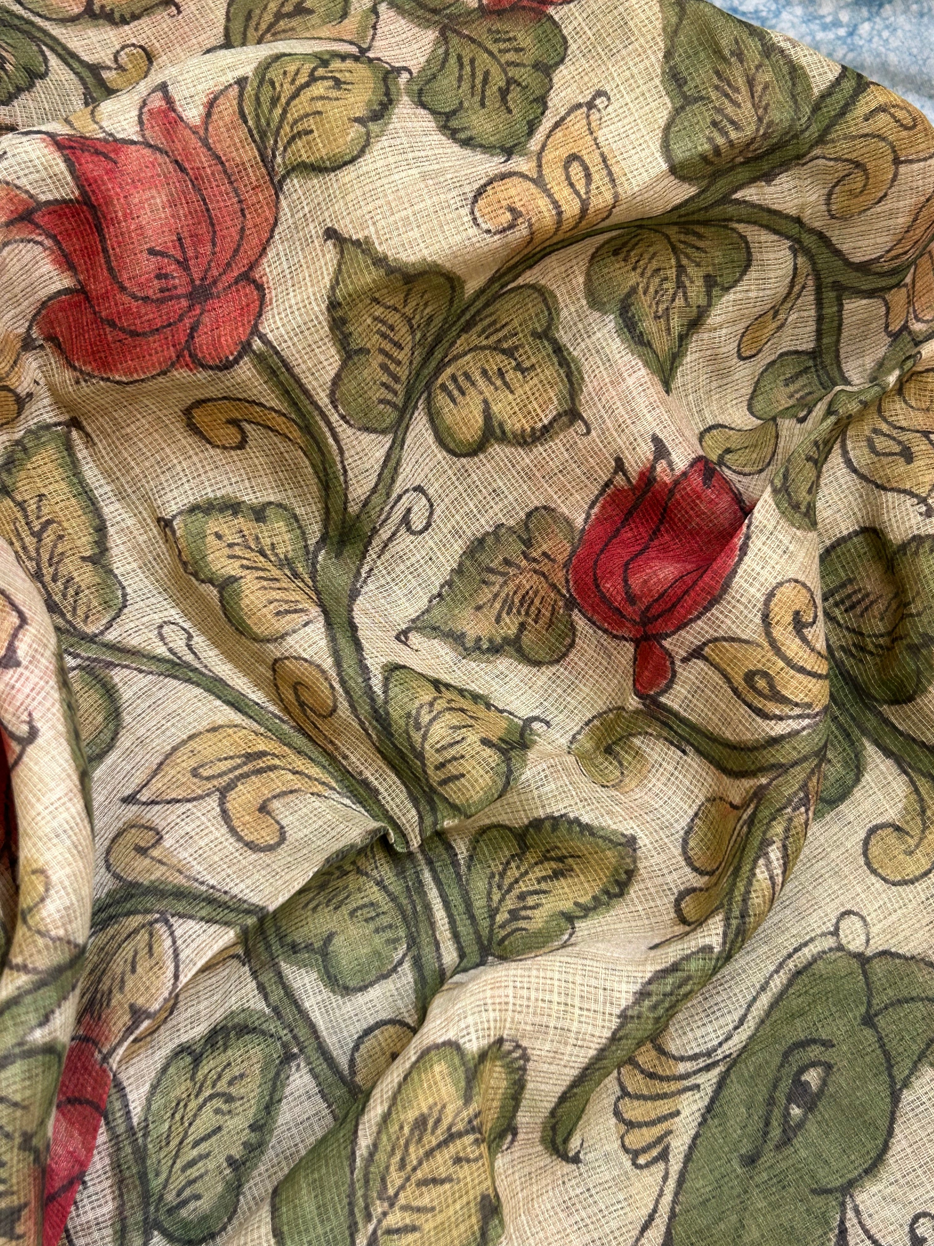 Handwoven Handpainted Kalamkari Set