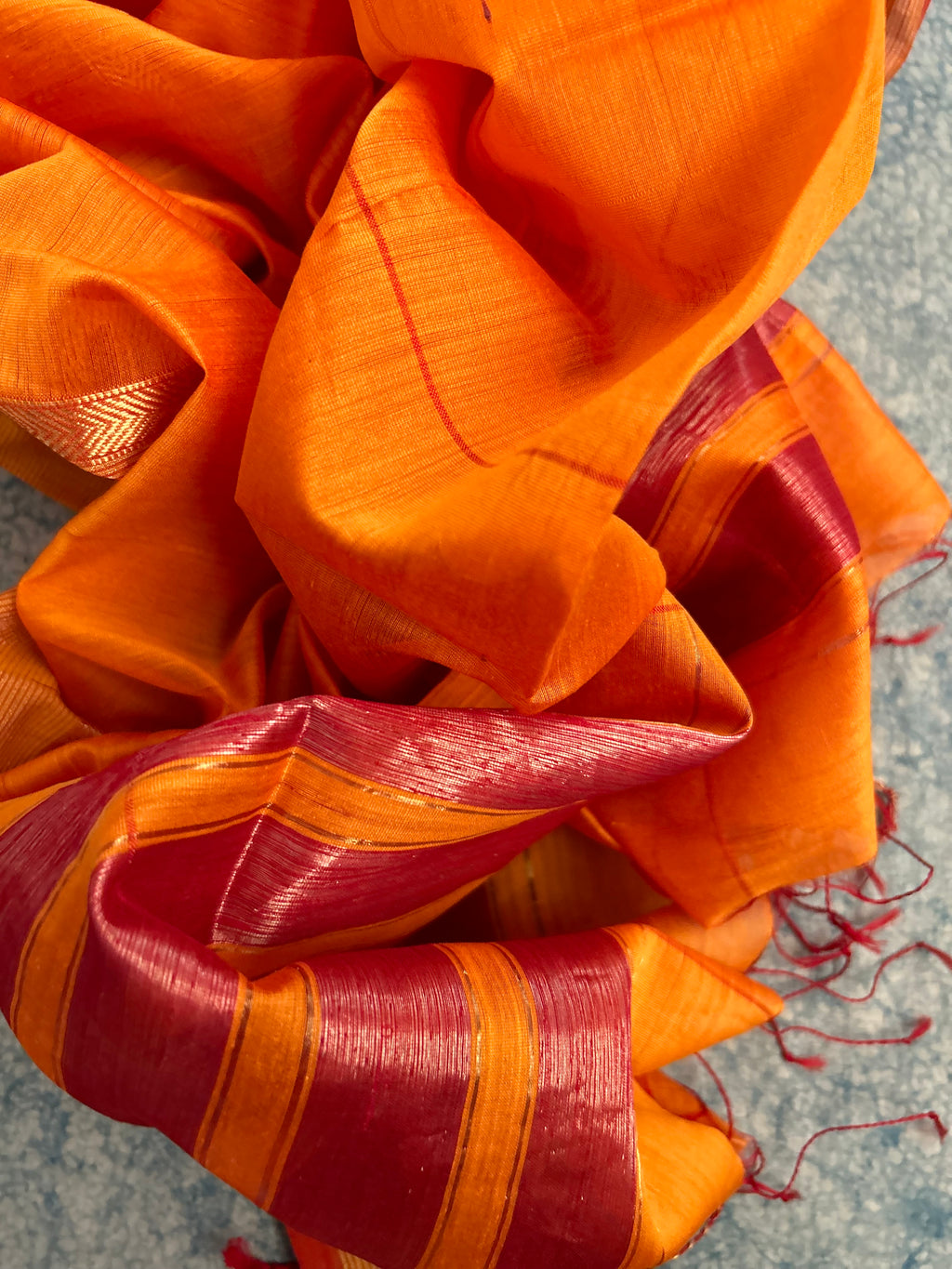 Handwoven Maheshwari Kurta Dupatta Set
