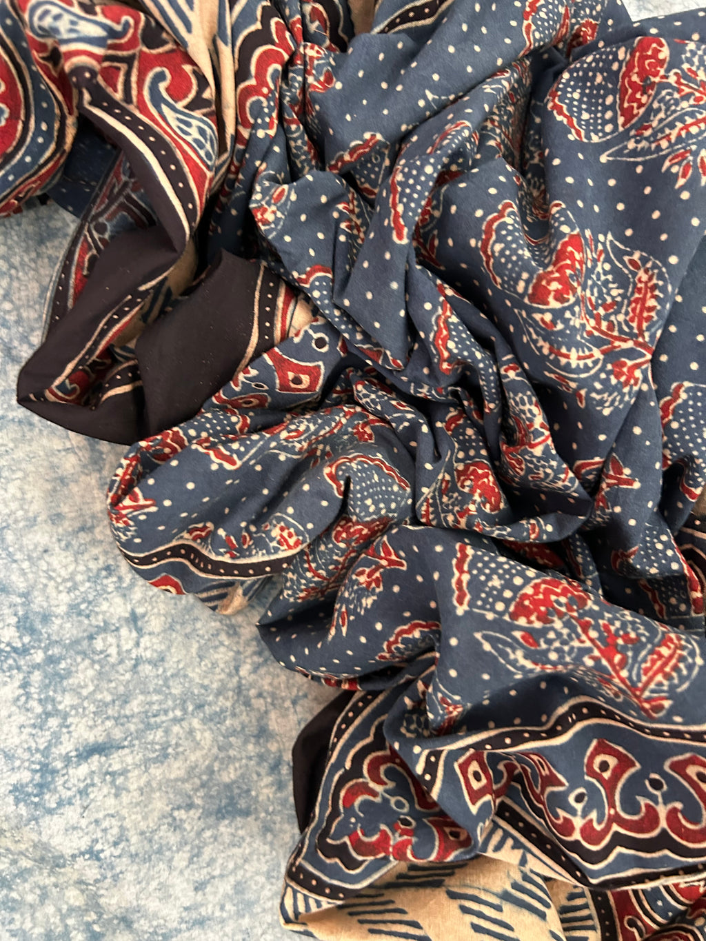 Natural Dyes Handblock Ajrakh Cotton Suit