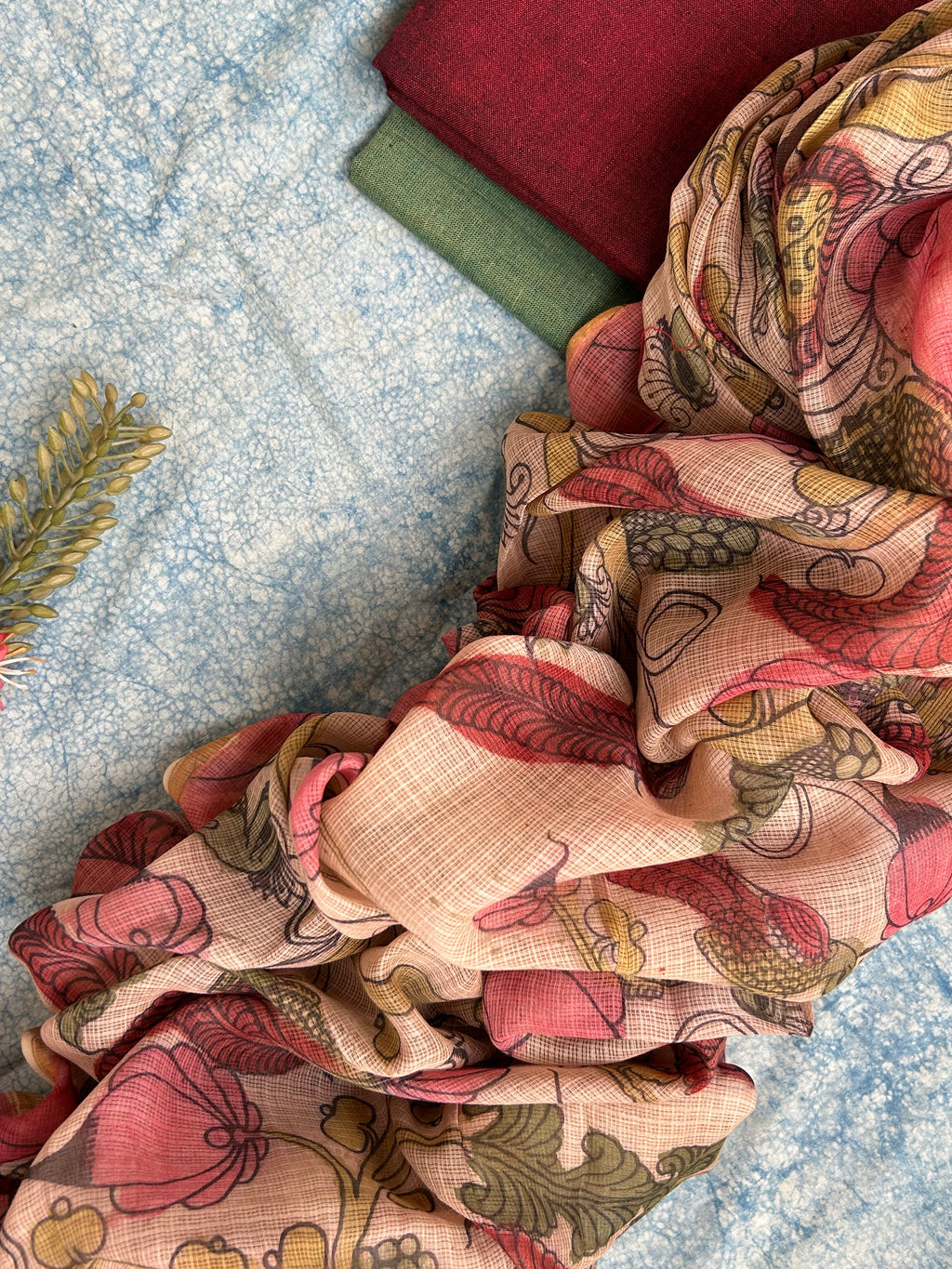 Handwoven Handcrafted Kalamkari Set