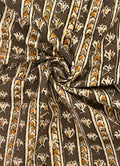 Handblock Printed Pedana kalamkari cotton -Mehndi Green