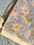 Handblock Cotton Kurta Bottom Set