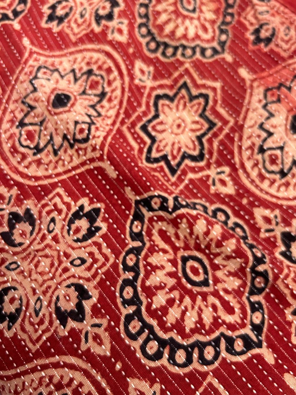 Ajrakh Machine Kantha Cotton(2.5m)