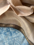Handwoven Maheshwari Kurta Dupatta Set - Apple Red & Almond