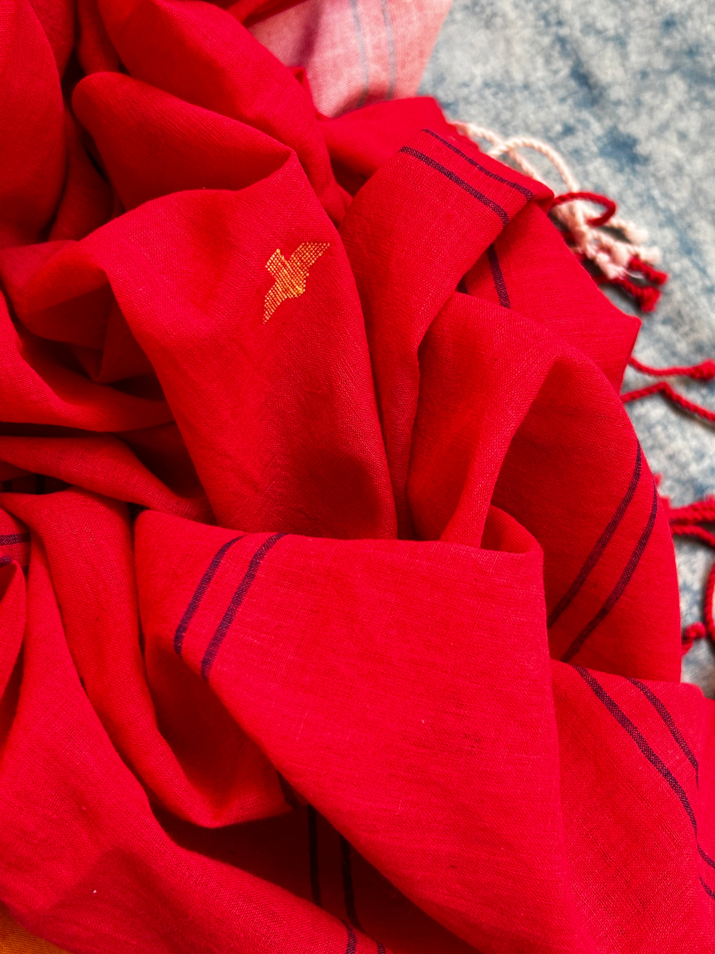 KumKum - Handwoven Bengal Jamdani Kurta Dupatta set