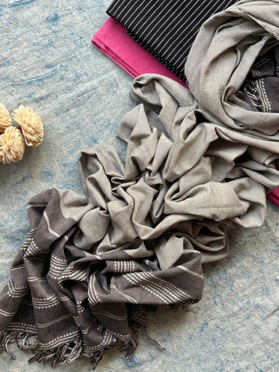 Taarangan - Handspun Handwoven Kotpad and Bhujodi Suit Set