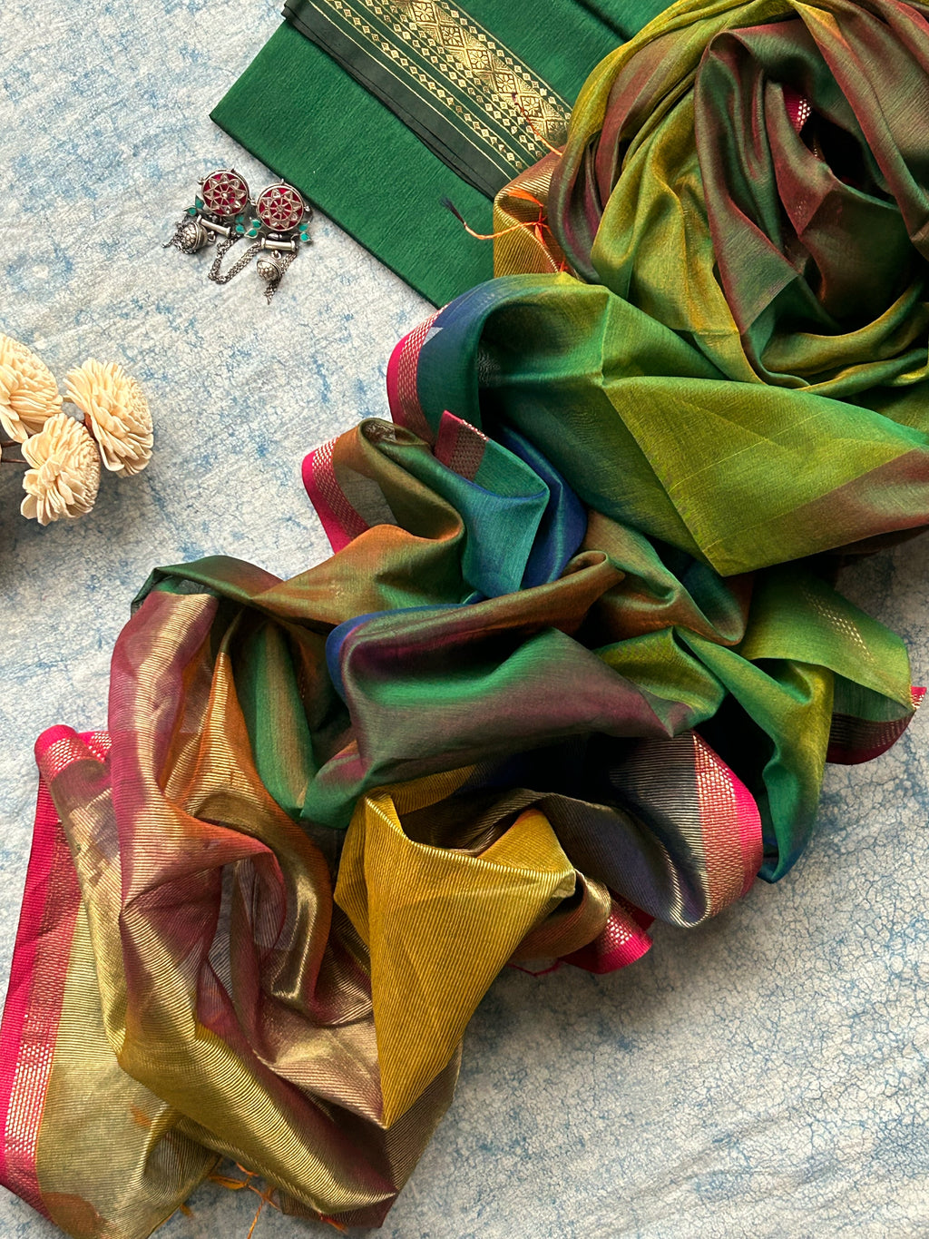 Taara - Handwoven Maheshwari Kurta Dupatta Set