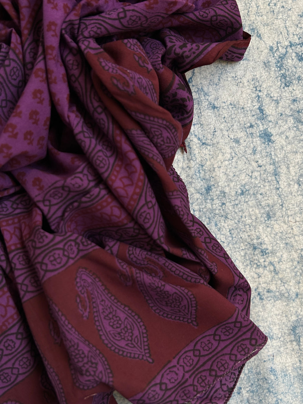 Natural Dyed Bagh Block Print Cotton Suit