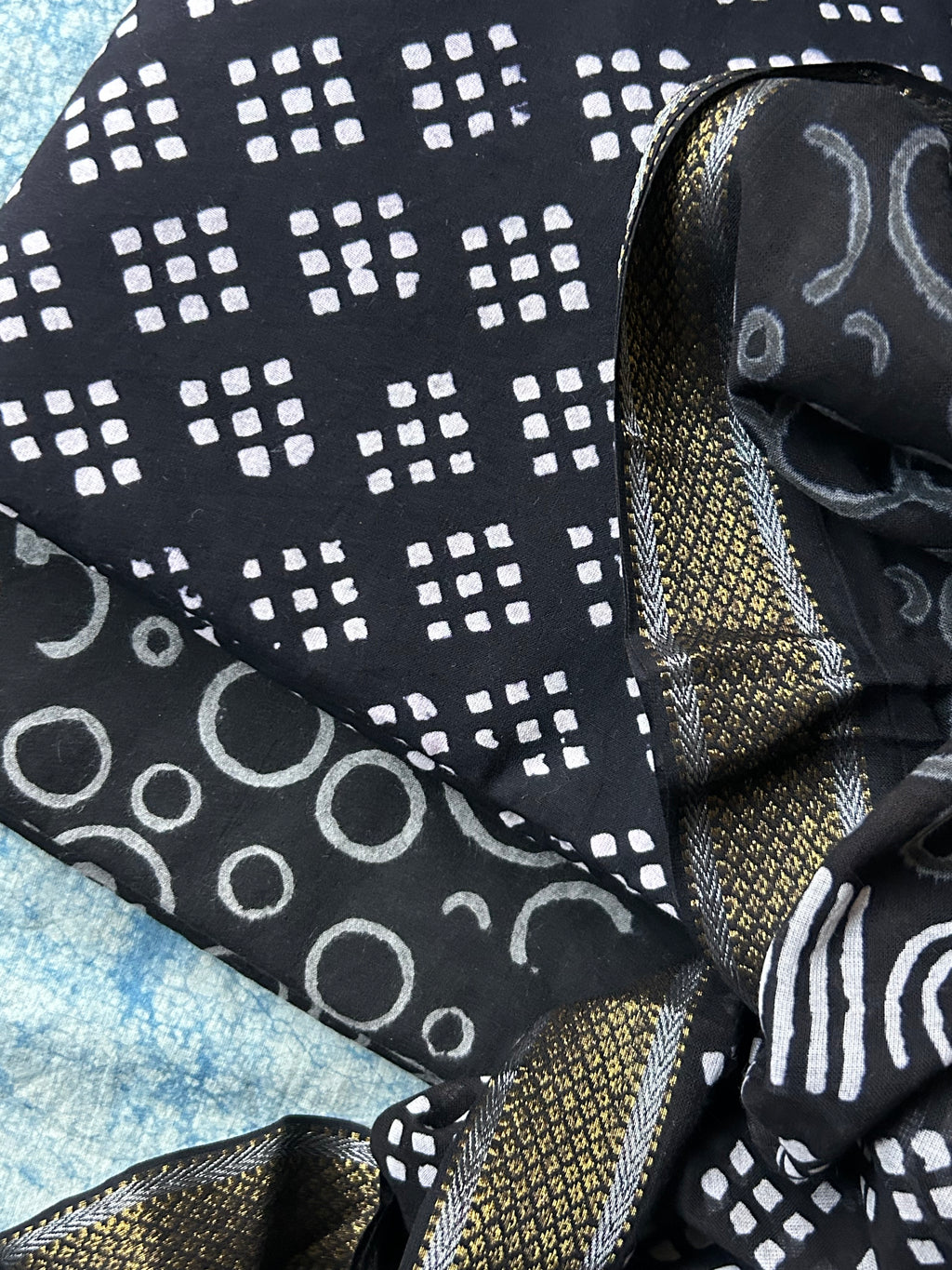 Handcrafted Cotton Suit Set - Midnight Black 1