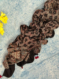 Natural Dyes Hand Block Ajrakh Dupatta