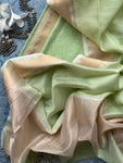 Handwoven Maheshwari Kurta Dupatta Set - Pastel Green