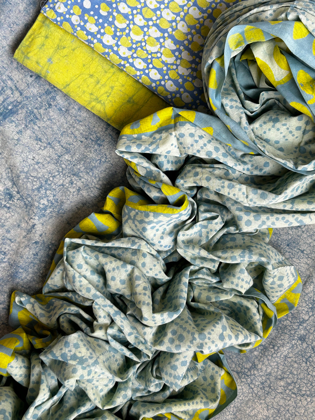 Handblock Batik Cotton Suit