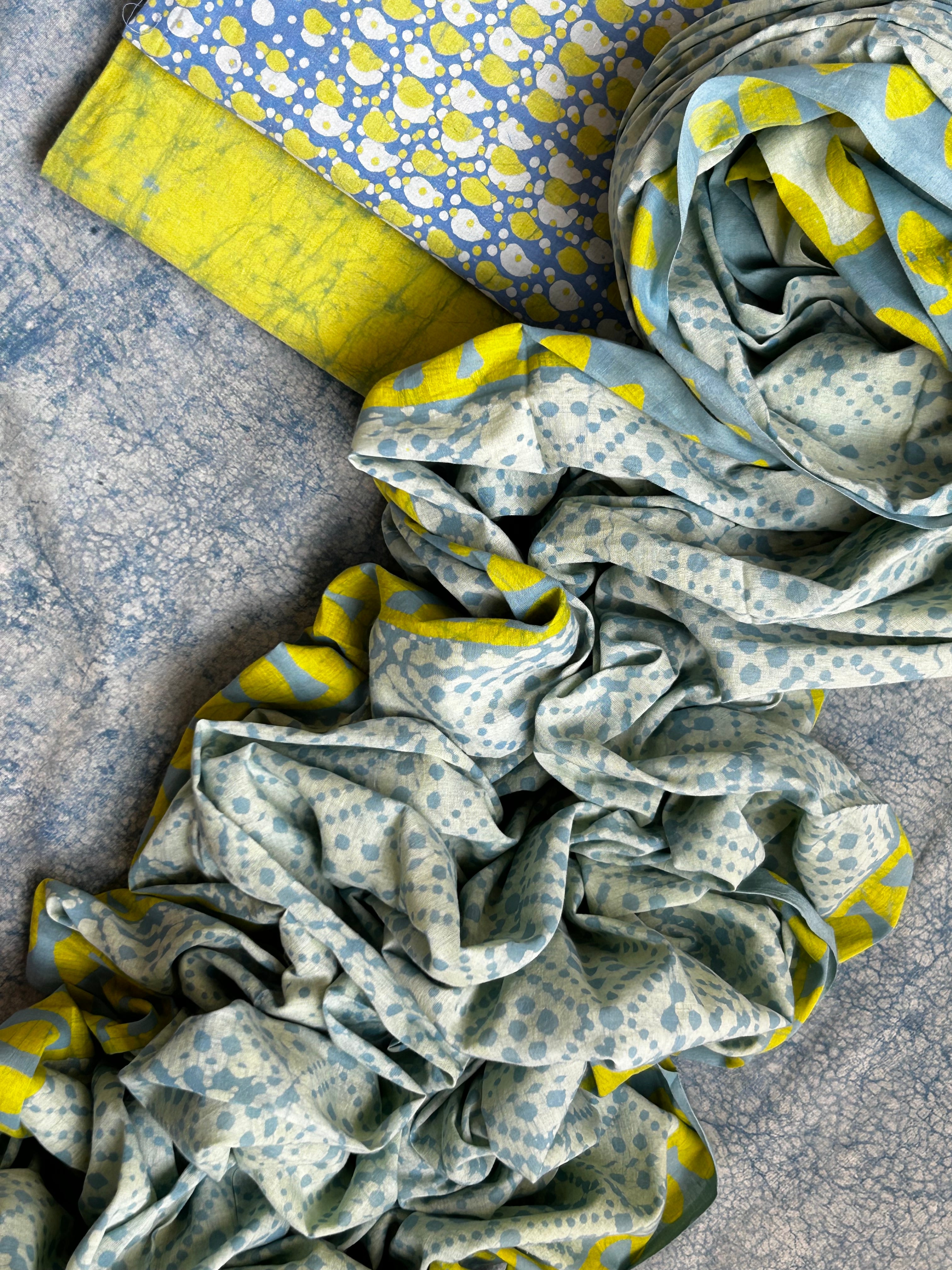 Handblock Batik Cotton Suit