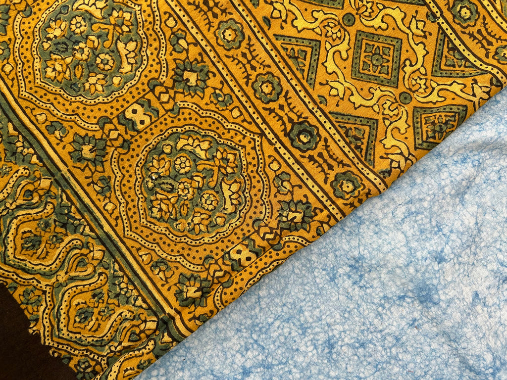 Natural Dyes Hand Block Ajrakh Dupatta