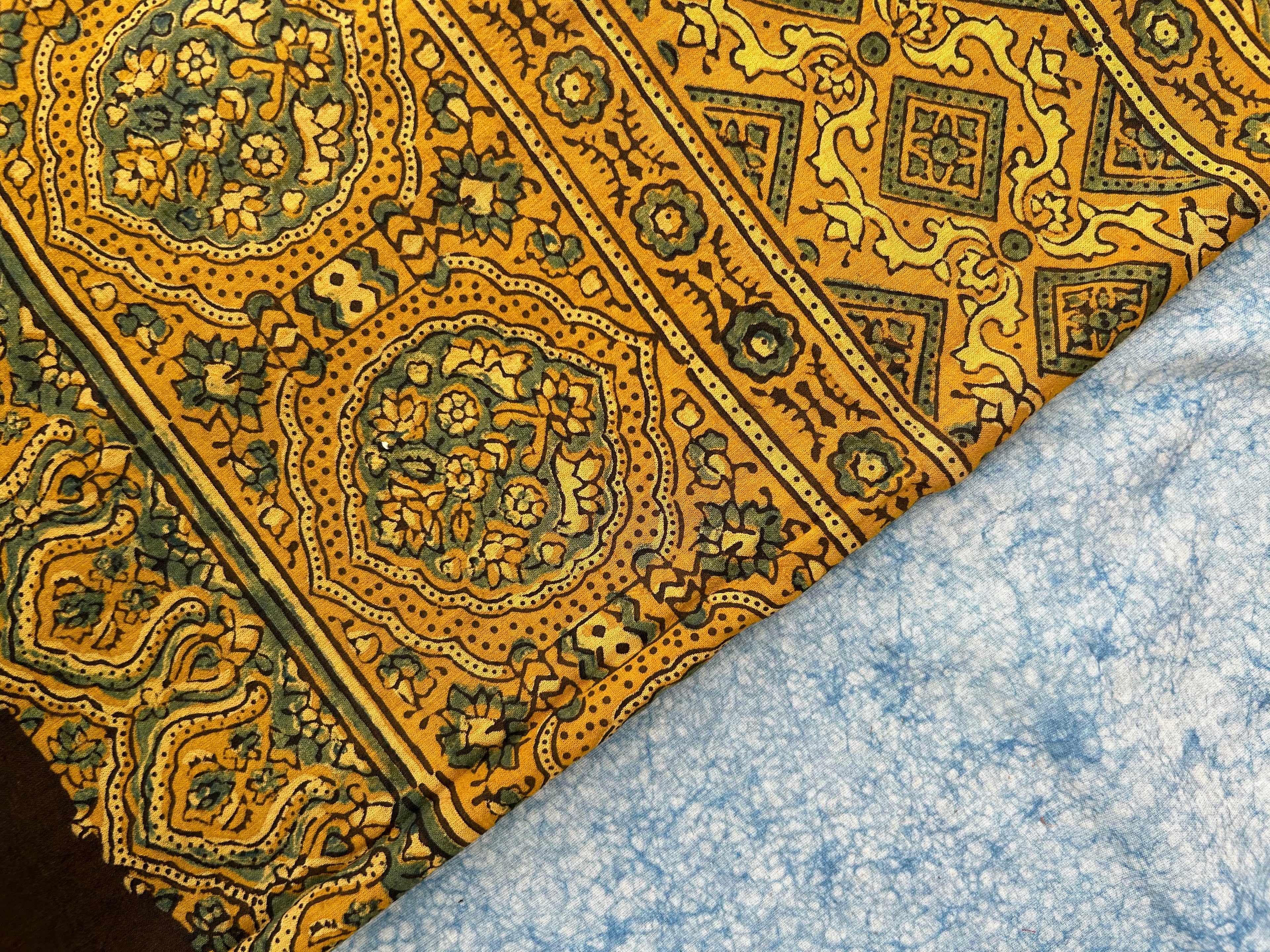 Natural Dyes Hand Block Ajrakh Dupatta