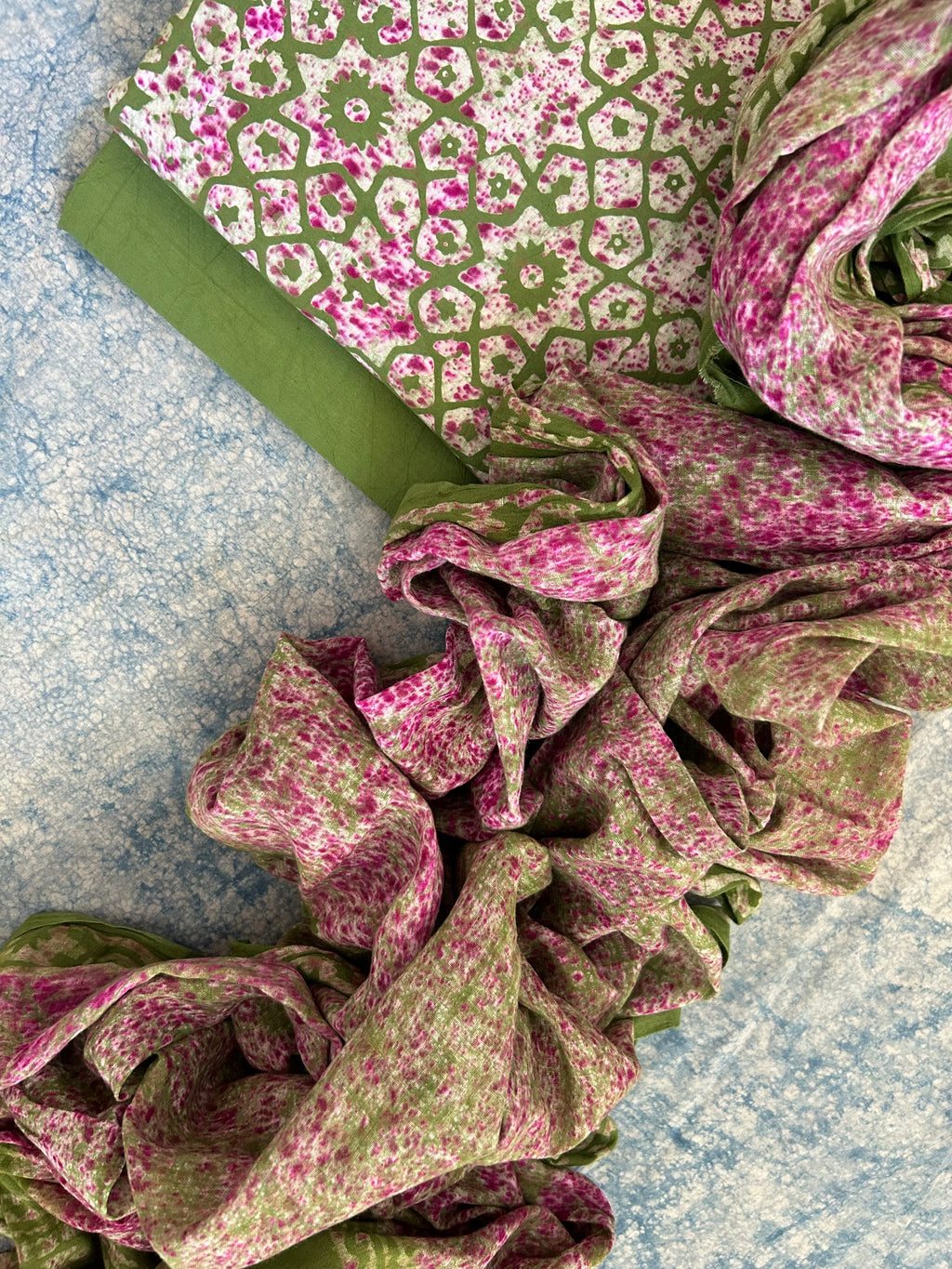 Handblock Batik Cotton Suit