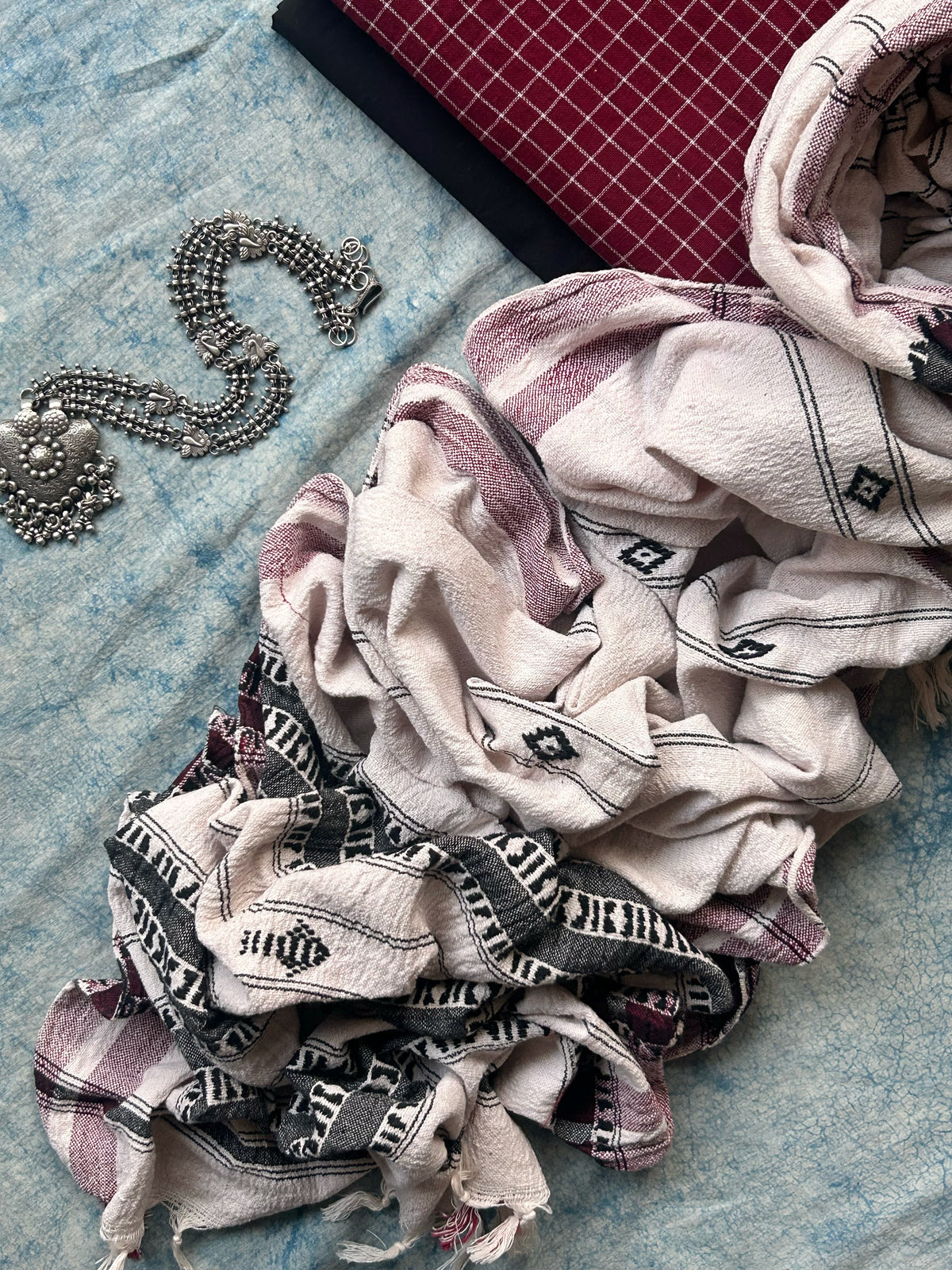 Nishakash - Handspun Handwoven Kotpad Suit Set