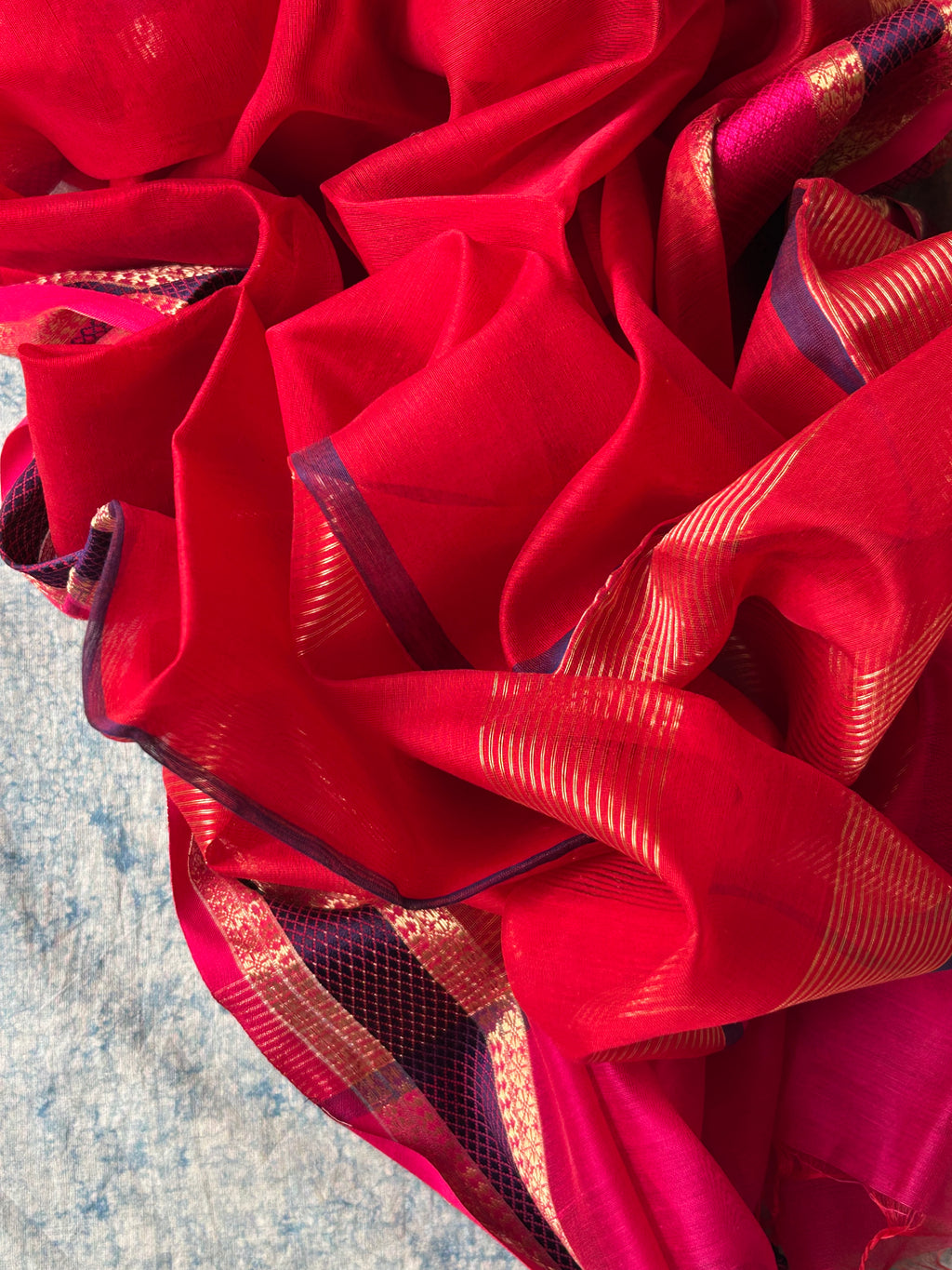 Meera - Handwoven Maheshwari Kurta Dupatta Set