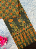 Natural Dyes Hand Block Ajrakh Dupatta