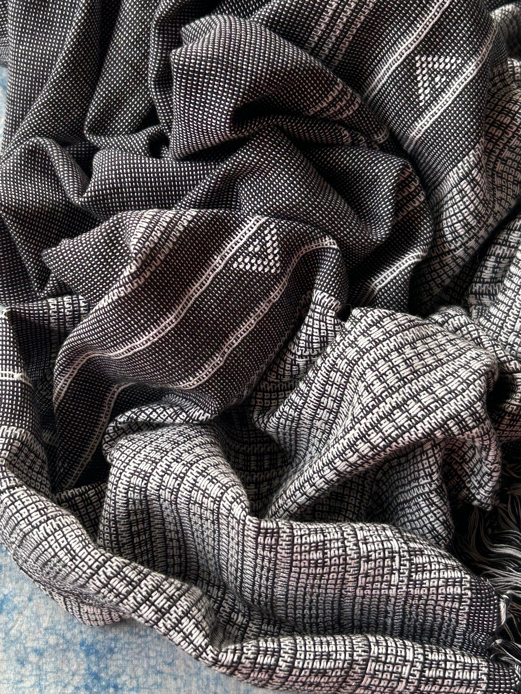 Angarika - Handspun Handwoven Kotpad and Bhujodi Dupatta Set