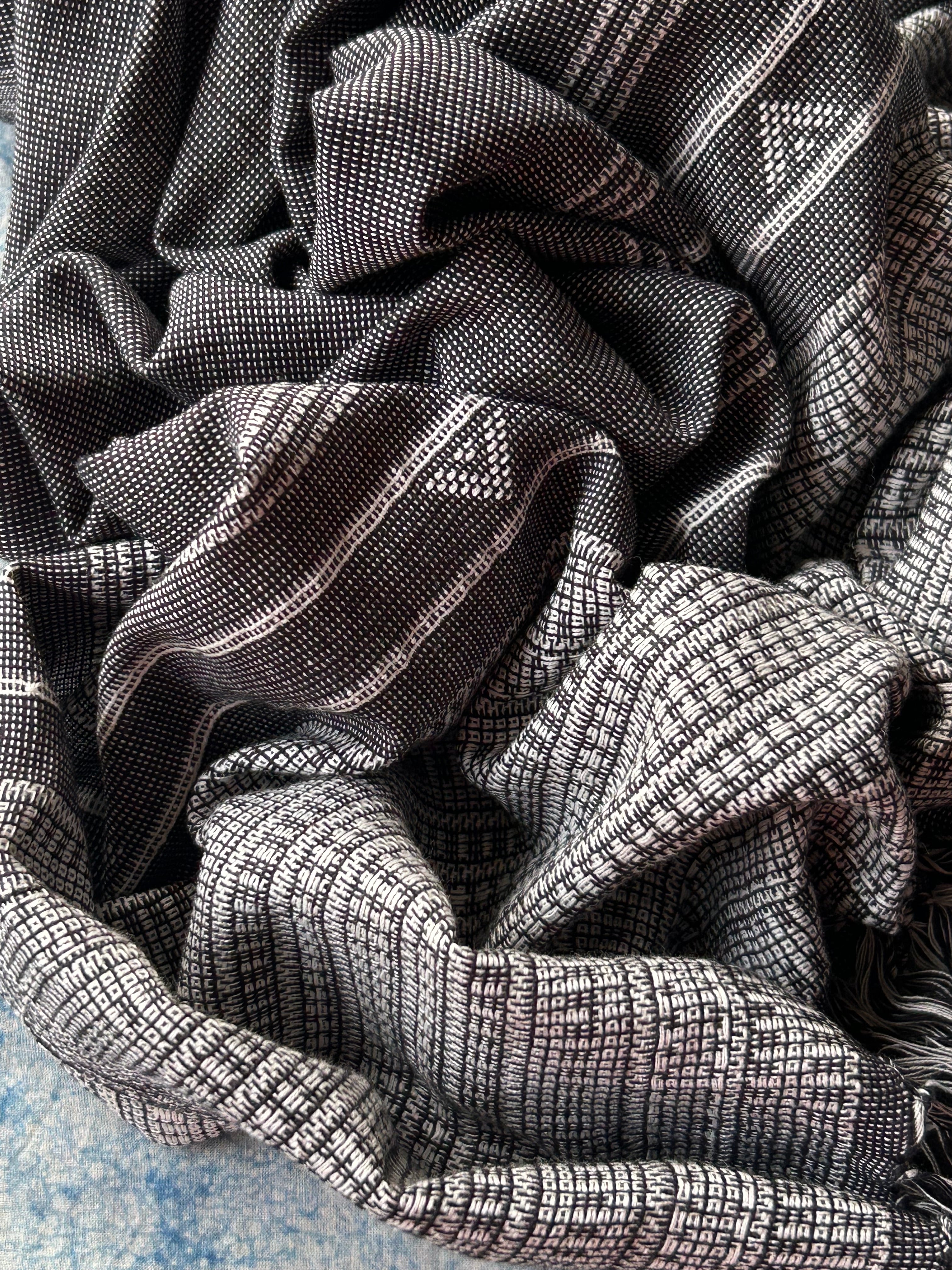 Angarika - Handspun Handwoven Kotpad and Bhujodi Dupatta Set