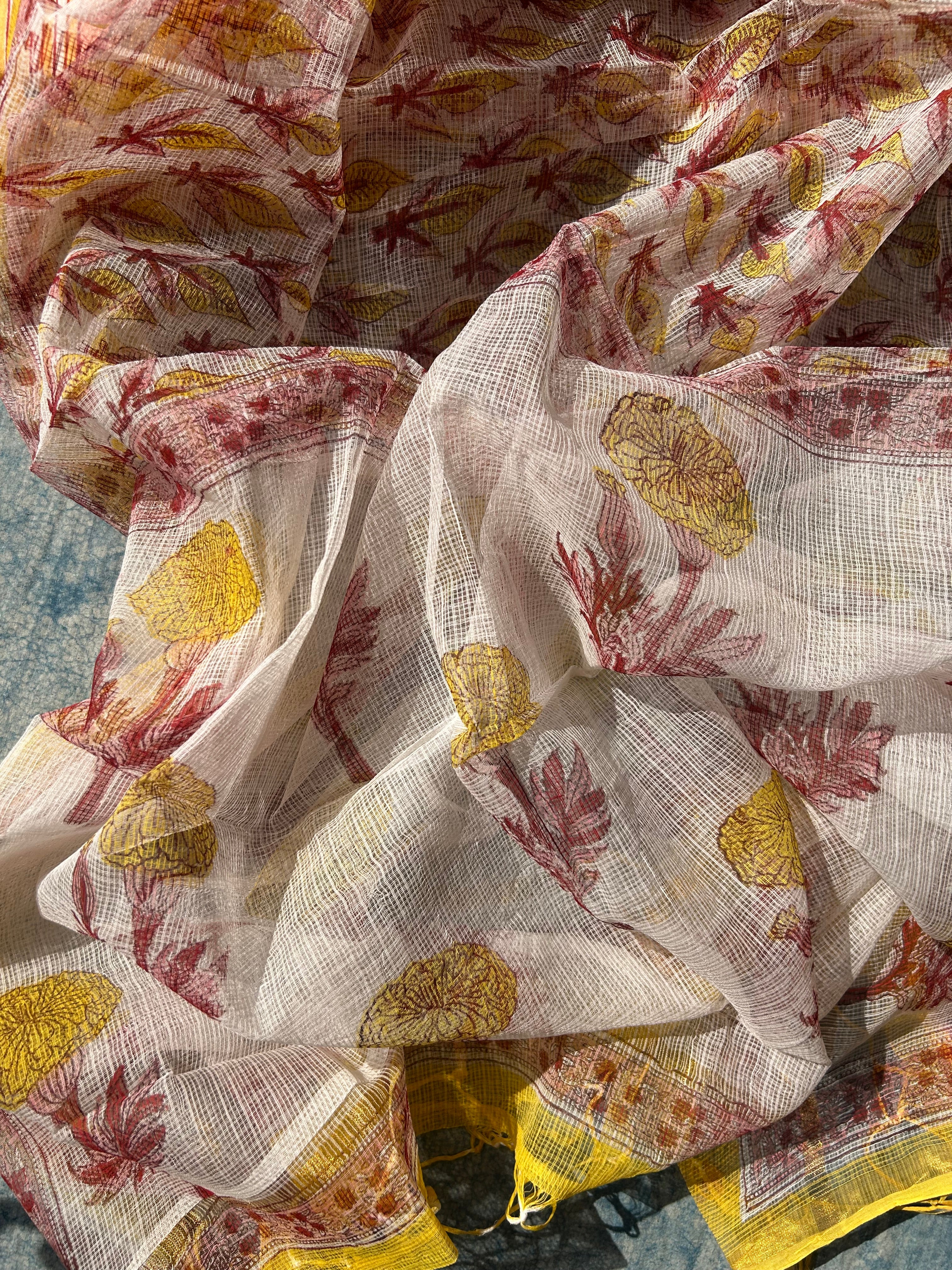 Handcrafted Cotton Kota Dupatta Suit