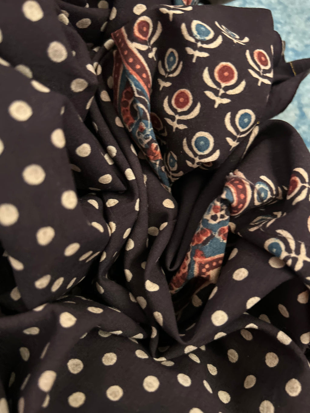Natural Dyes Hand Block Ajrakh Dupatta