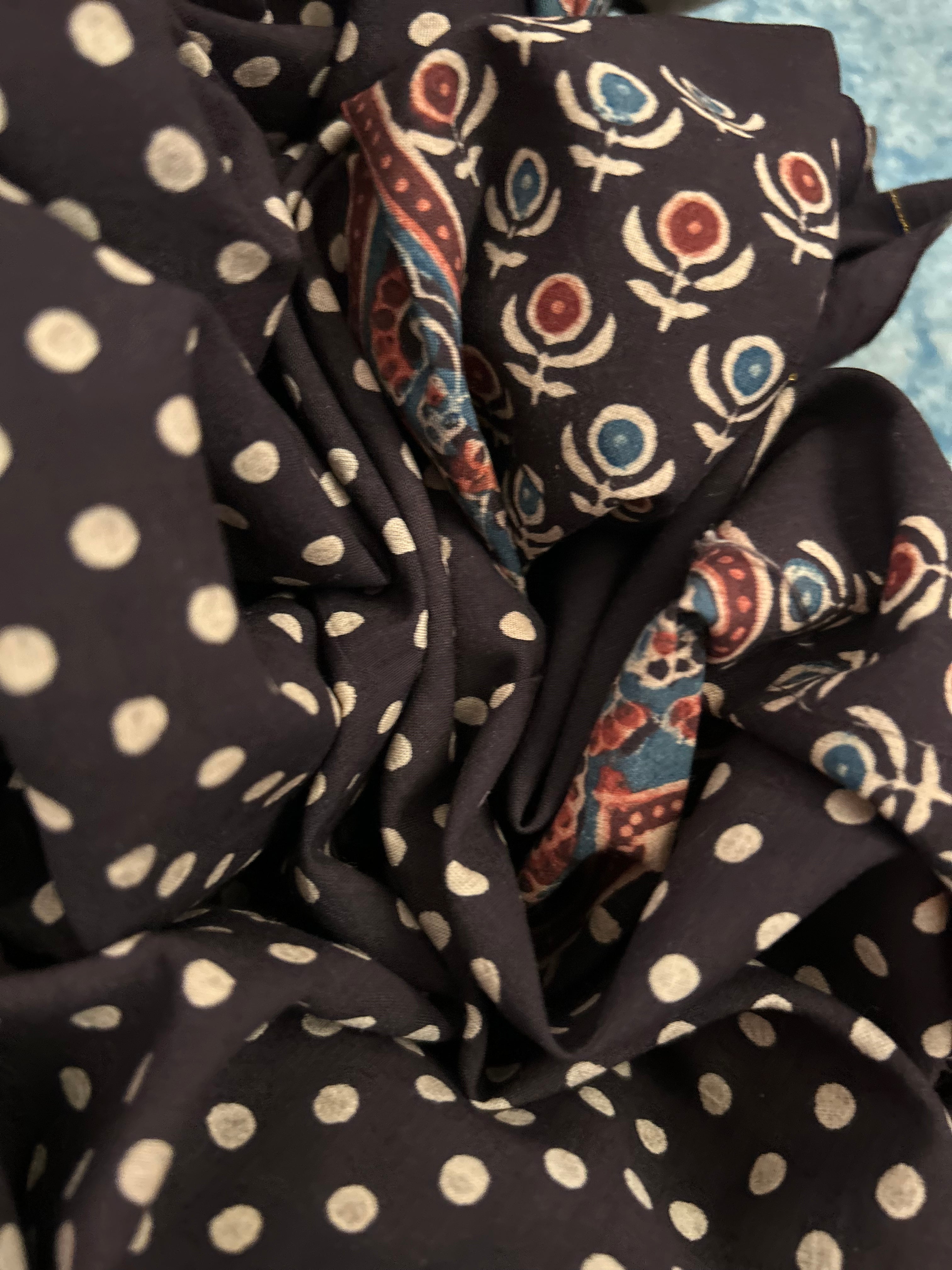 Natural Dyes Hand Block Ajrakh Dupatta