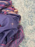 Blue Daisy 2 - Handwoven Bengal Jamdani Kurta Dupatta set