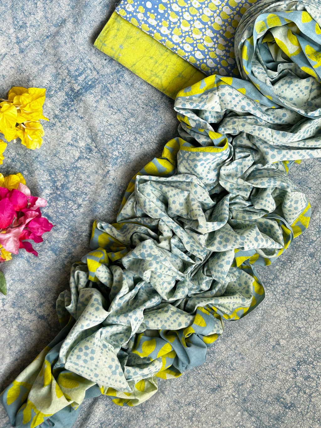 Handblock Batik Cotton Suit