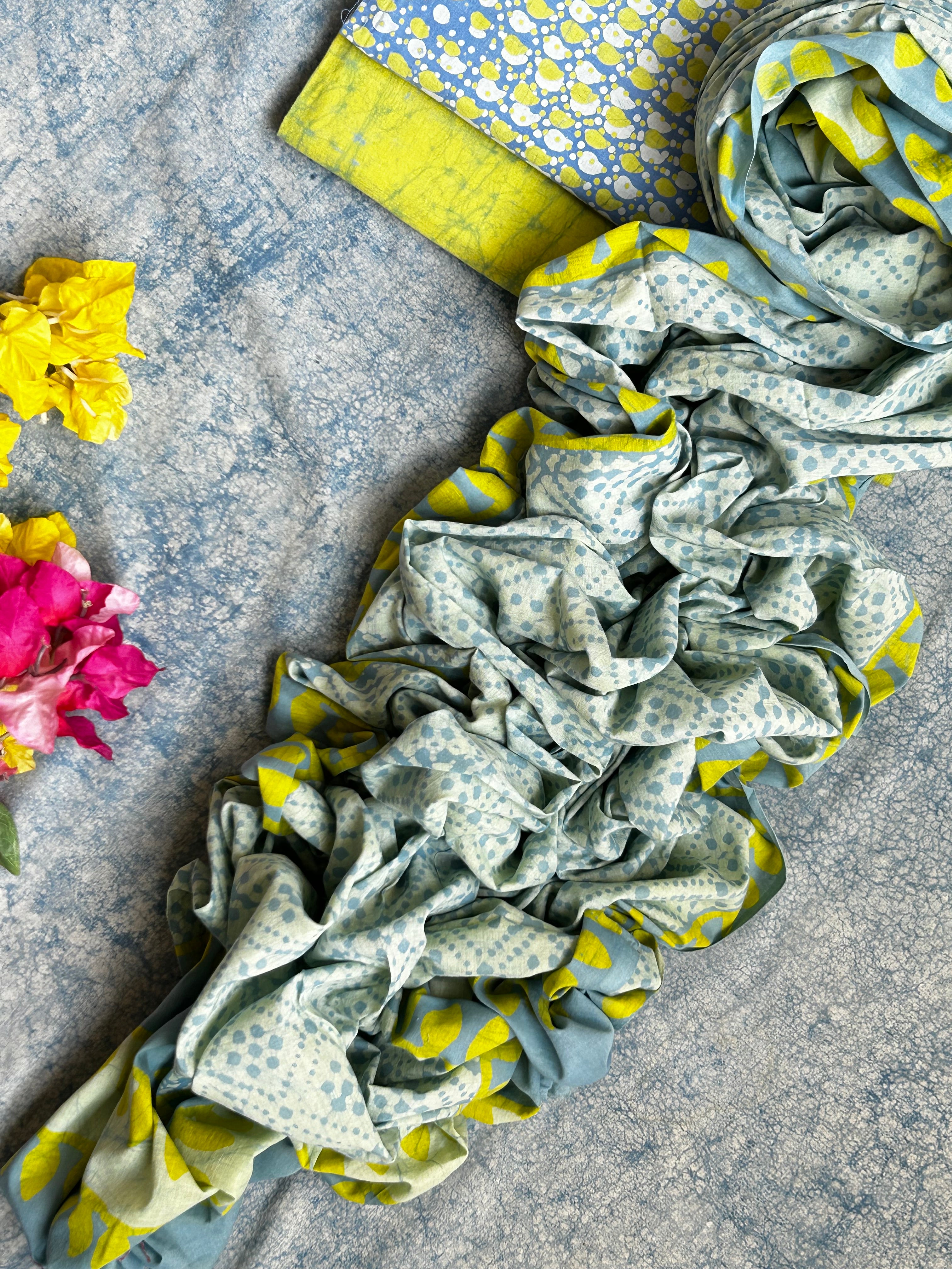 Handblock Batik Cotton Suit