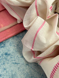 Handwoven Maheshwari Kurta Dupatta Set - Baby Pink & Ivory