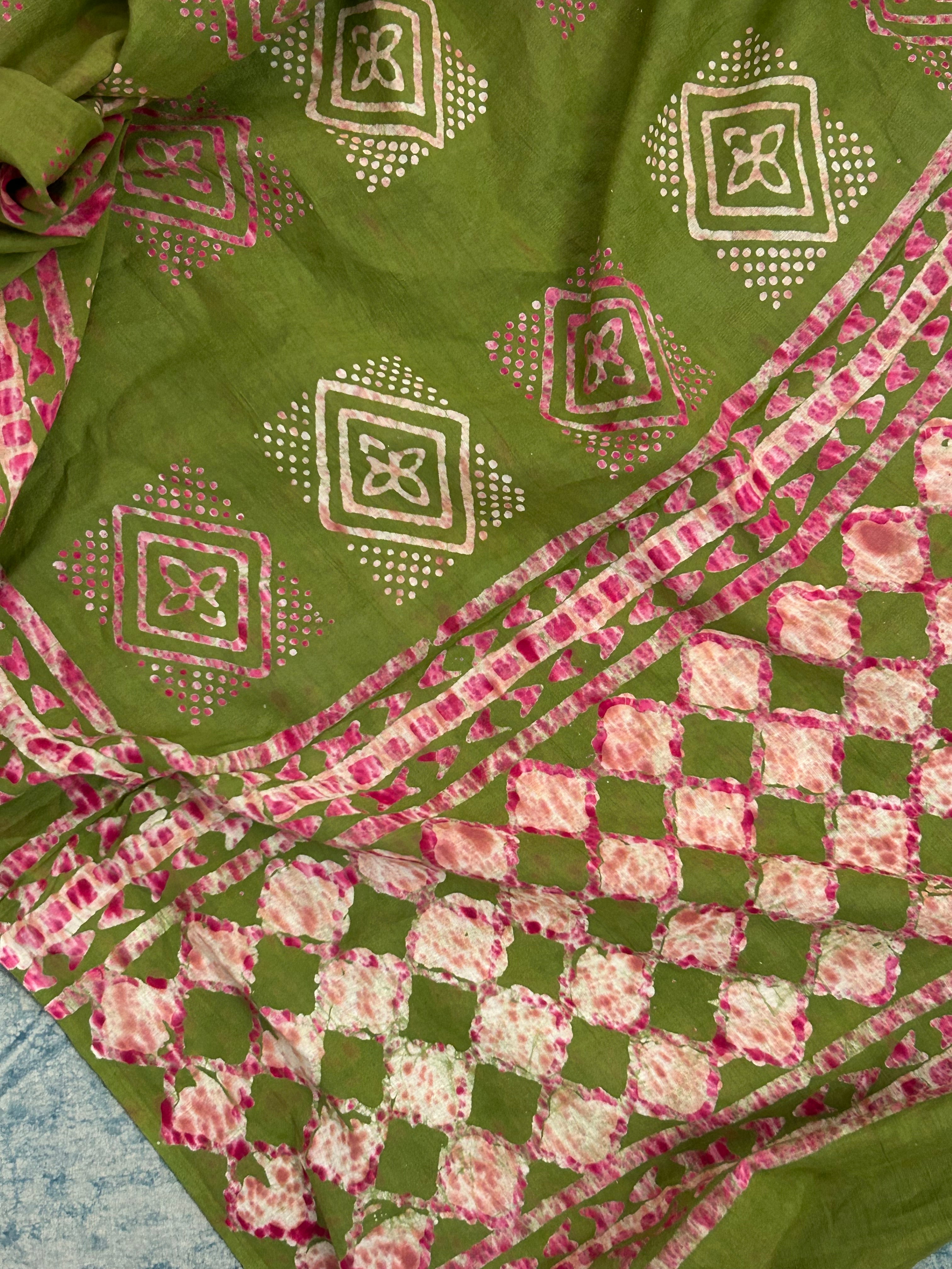 Handblock Batik Cotton Suit