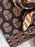 Natural Dyes Handblock Ajrakh Cotton Suit
