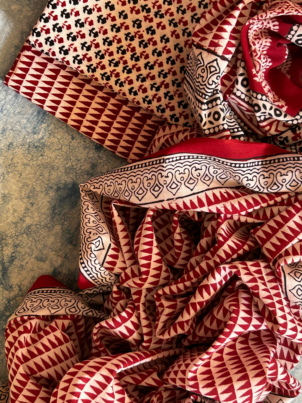 Natural Dyed Bagh Block Print Cotton Suit
