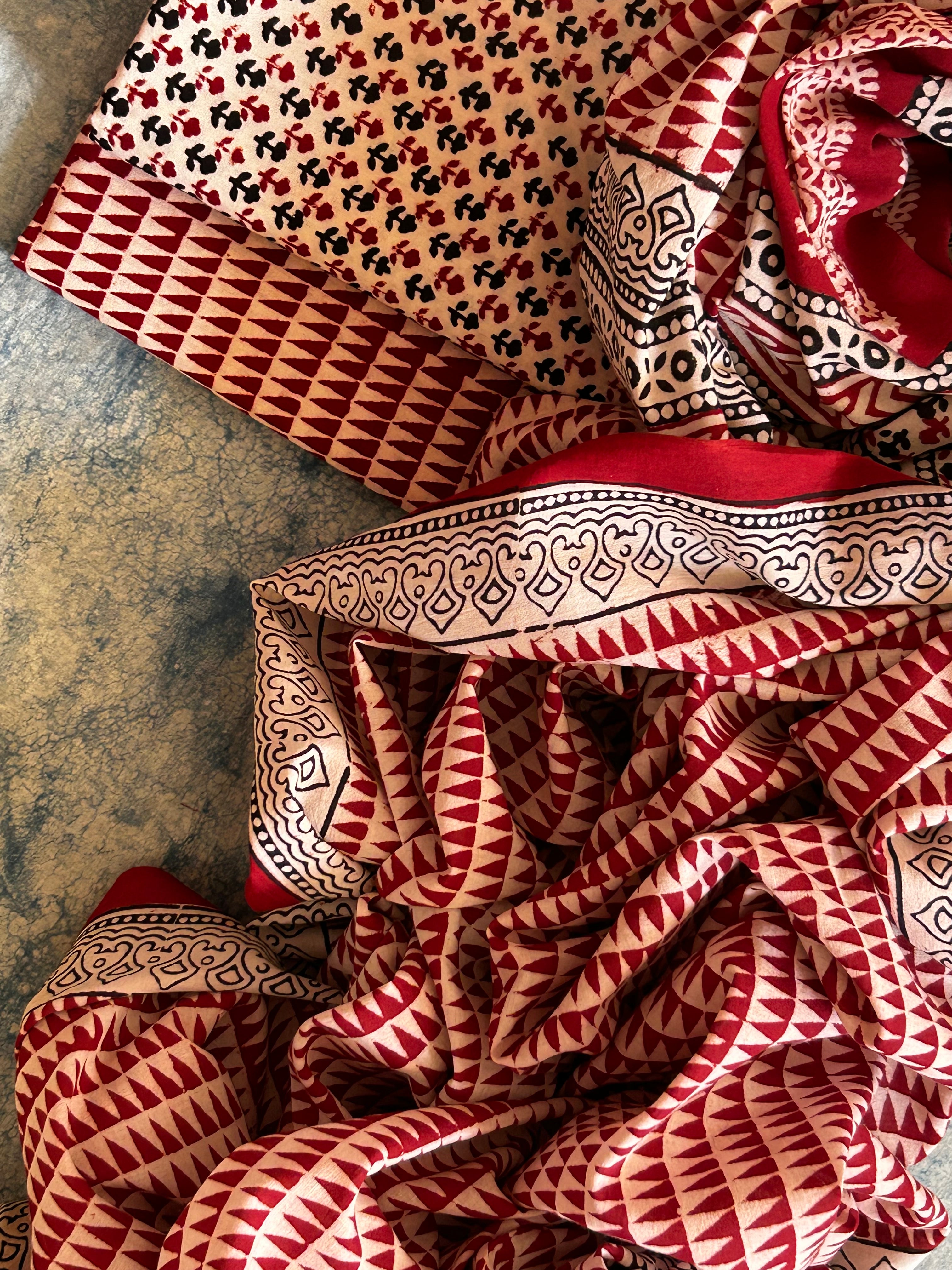 Natural Dyed Bagh Block Print Cotton Suit