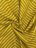 Handblock Printed Azofree dye cotton - Lime Green(1m)