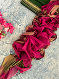 Handwoven Maheshwari Kurta Dupatta Set